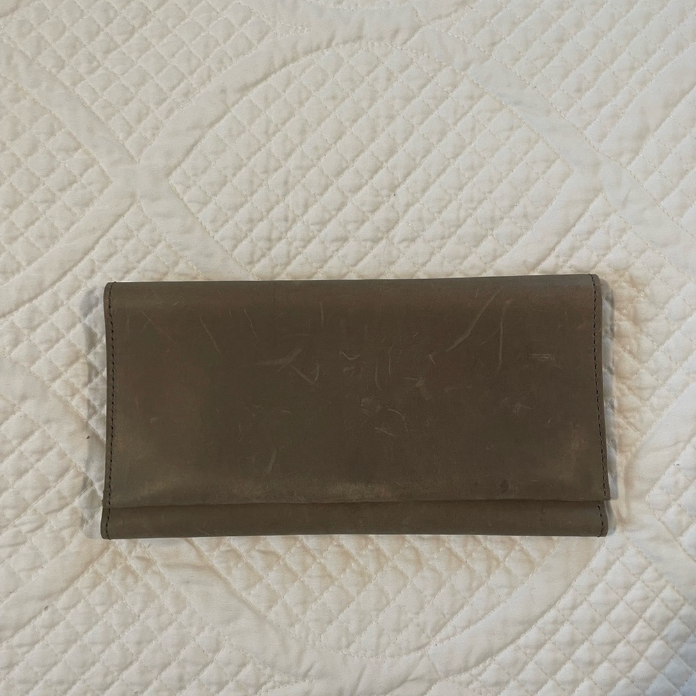 Brown Leather Clutch/Wallet